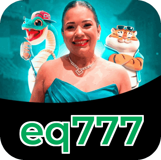 Interface do aplicativo eq777 mostrando jogos disponíveis no iOS e Android